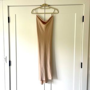Abercrombie midi cowl slip dress